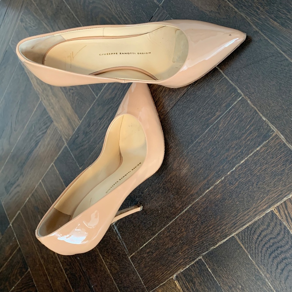 Nude Patent Leather Pump